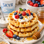 Proteinreiche Skyr Waffeln