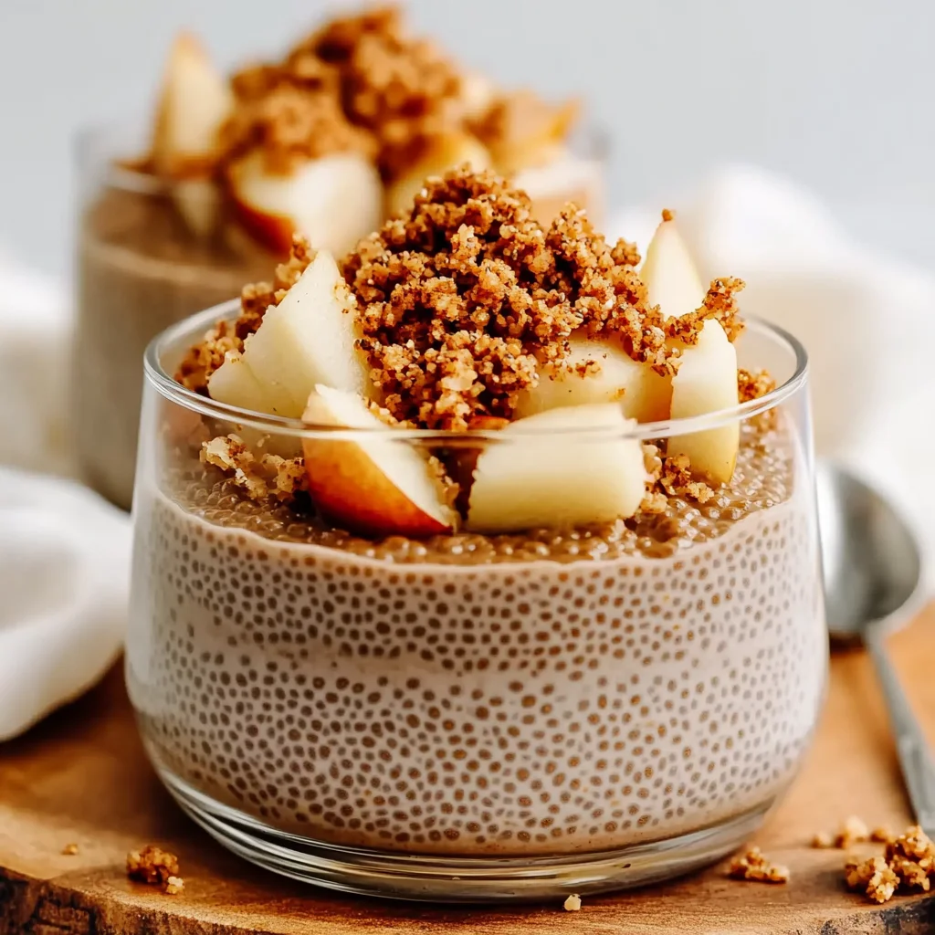 Apfel-Crumble-Chia-Pudding: So lecker und gesund!