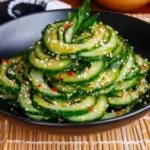 Asiatischer Gurkensalat Spirale