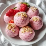 Erdbeer-Käsekuchen-Proteinkugeln in 15 Minuten