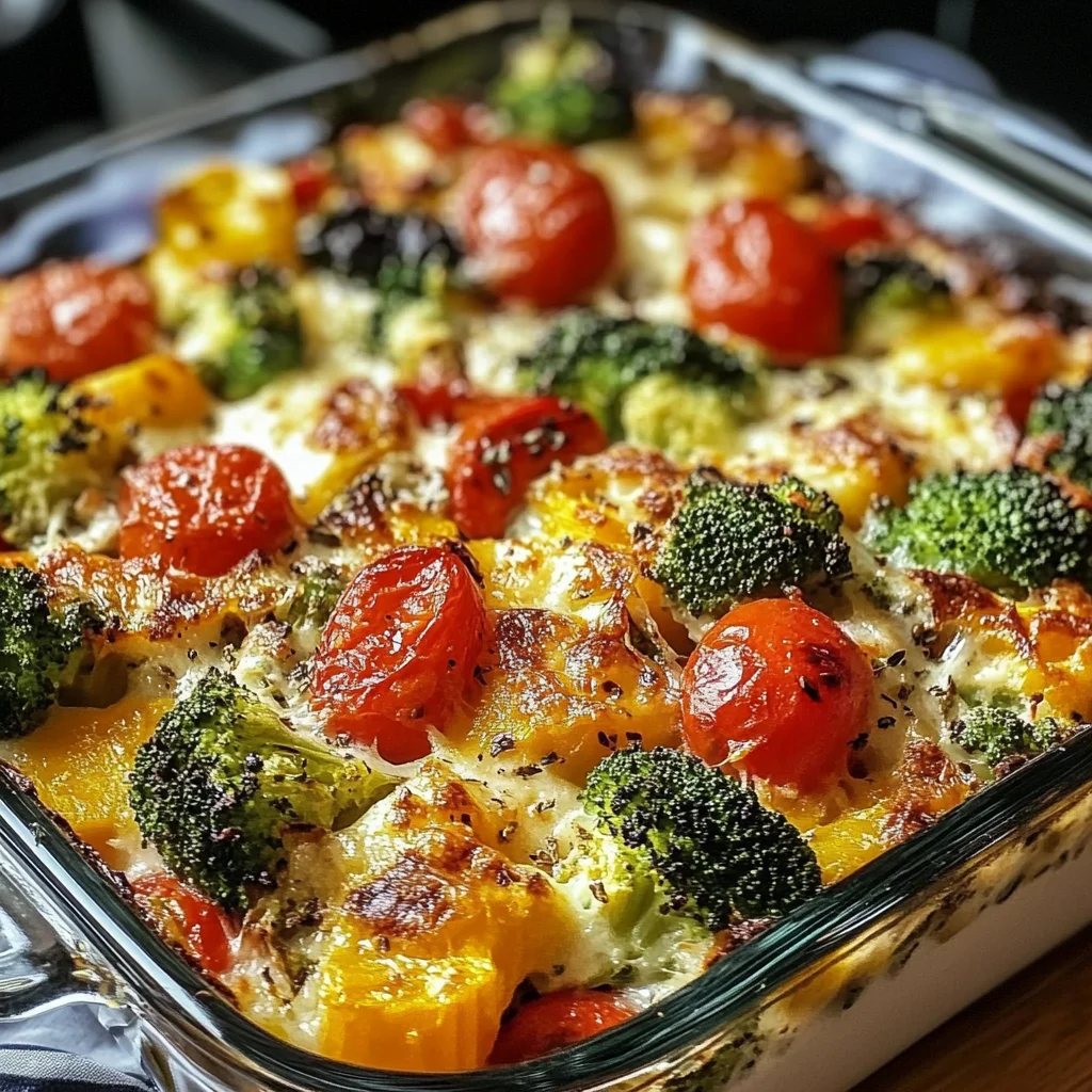 Hochprotein-Gemüseauflauf
