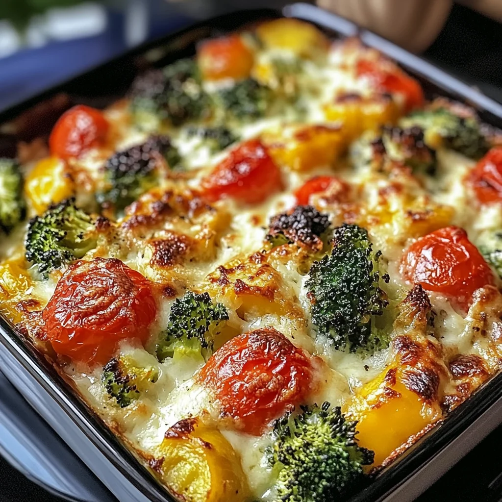 Hochprotein-Gemüseauflauf