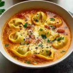 Käse-Tomaten-Tortellini-Suppe: Herzhaft & Lecker!
