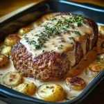 Köstlicher Hackbraten mit Kartoffeln in Sahne – Familienliebling!