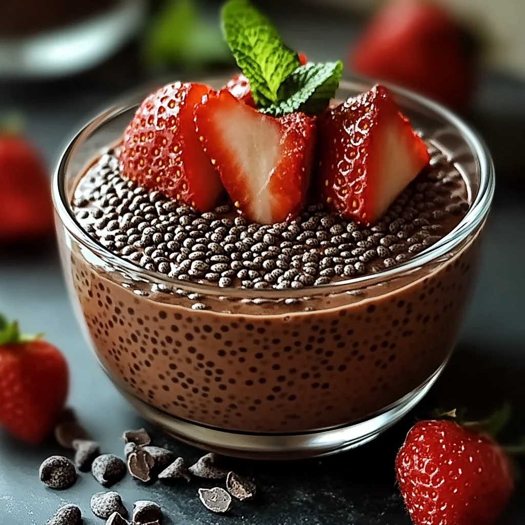 Schokoladen Chia Pudding für gesunde Genießer