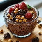 Schokoladen Chia Pudding für gesunde Naschkatzen