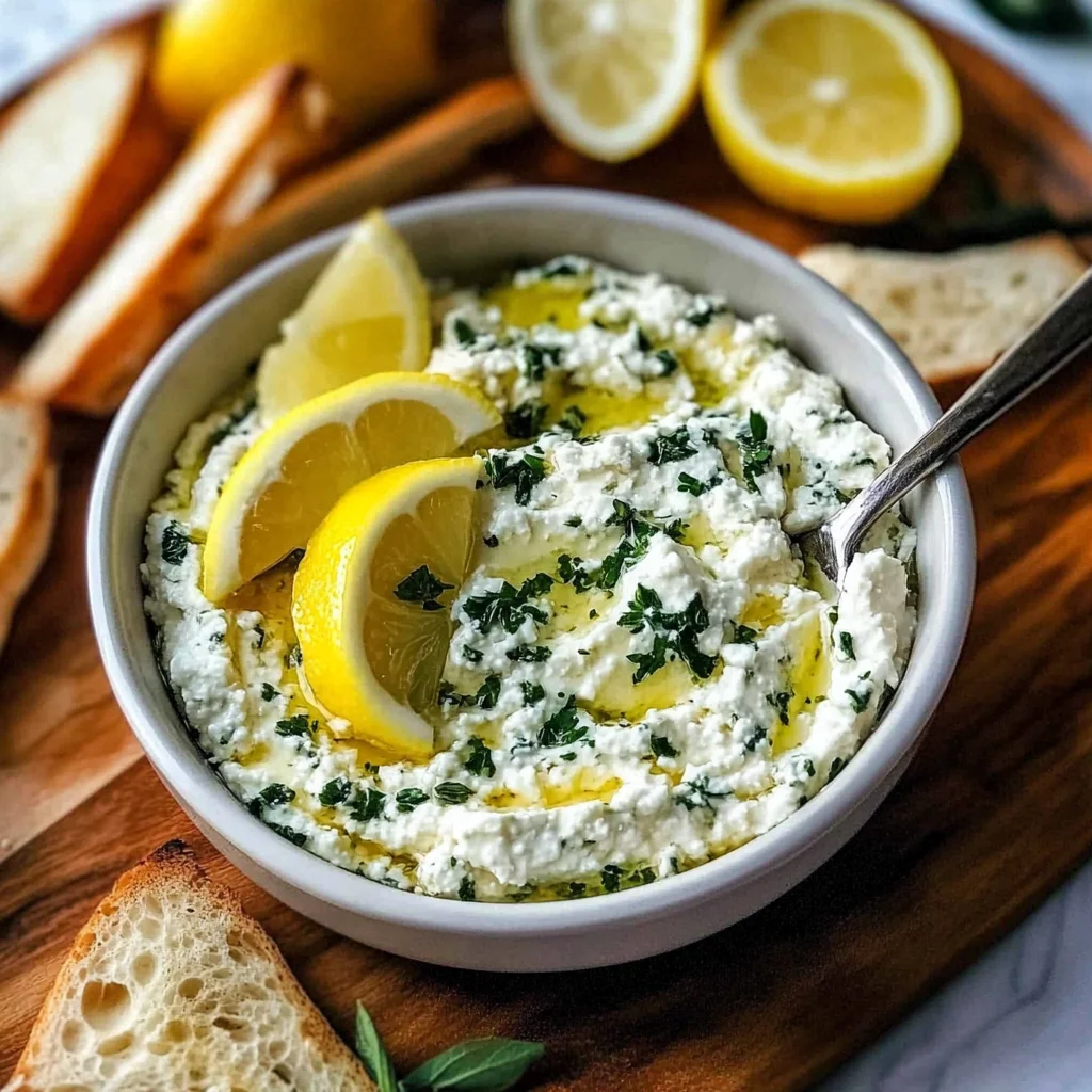 Zitronen-Feta-Aufstrich