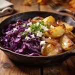 Rotkohl Pfanne mit Kartoffeln