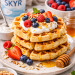 Proteinreiche Skyr Waffeln