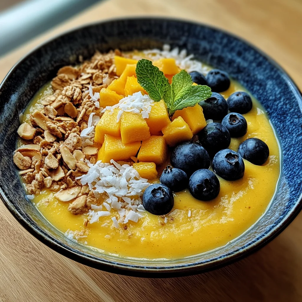Bananen-Mango-Smoothie-Bowl: Ein fruchtiger Genuss!