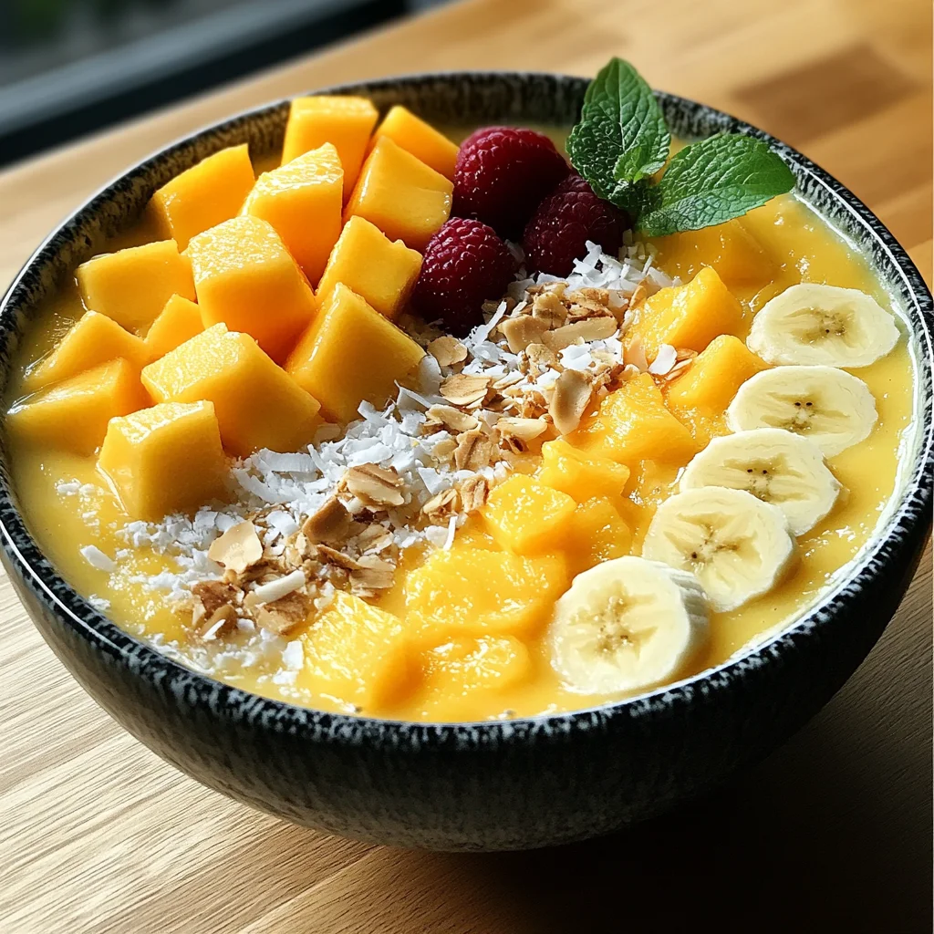 Bananen-Mango-Smoothie-Bowl: