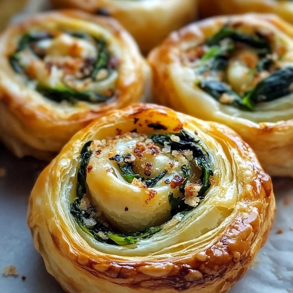 Blätterteig Schnecken mit Spinat & Käse: Einfach unwiderstehlich!
