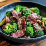 Broccoli Beef Bacon Salat