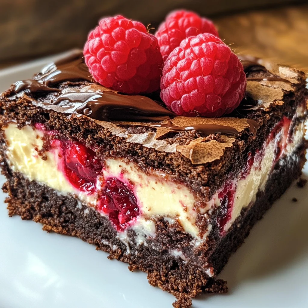 Brownie mit Käsekuchenmasse – Fruchtig & Schokoladig