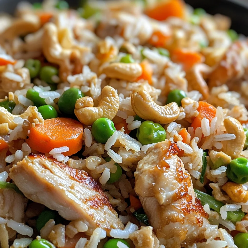 Cashew Hähnchen Fried Rice Pfanne – Einfach & Köstlich