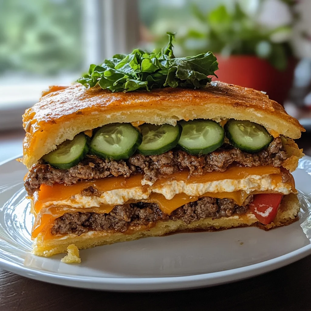 Cheeseburger-Torte: