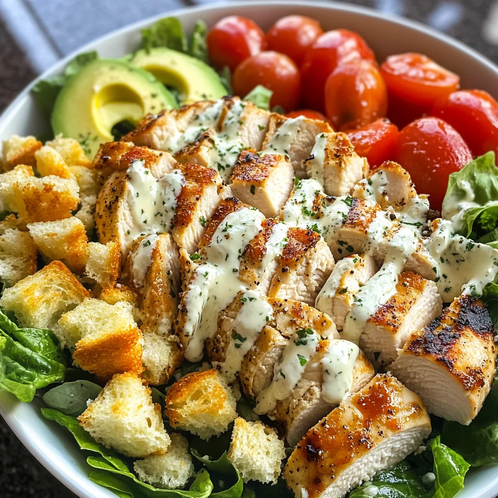 Cremige Ceasar Haehnchen Bowl – Dein gesundes Lieblingsrezept!