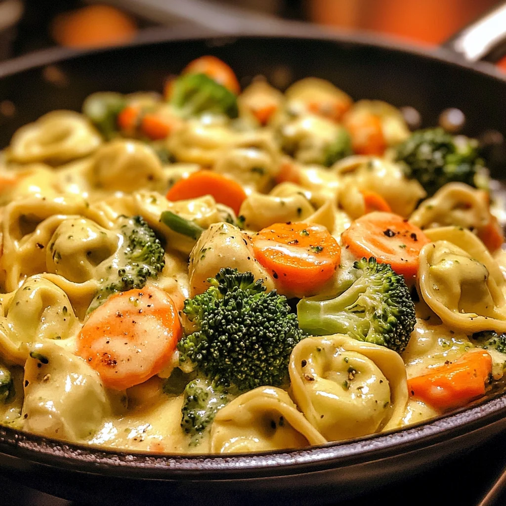 Cremige Gemüse Tortellini Pfanne – Schnelles Rezept für Genießer