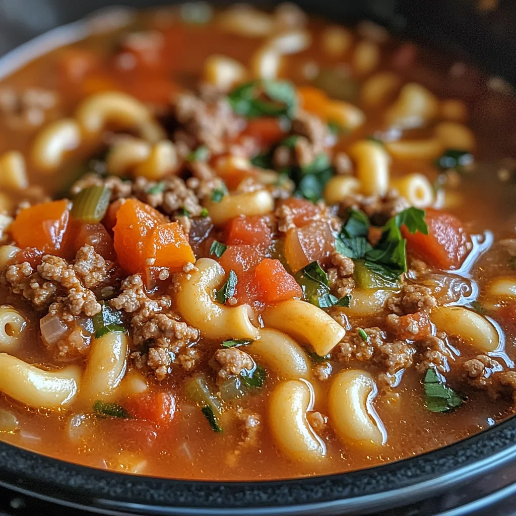 Deftige Schongarer Hackfleisch-Makkaroni Suppe Rezept