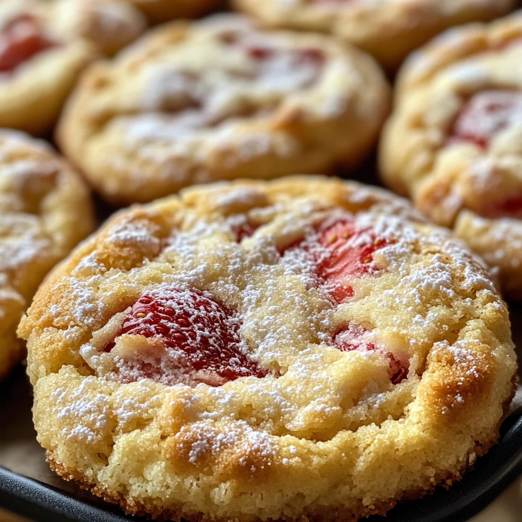 Erdbeer-Käsekuchen-Kekse