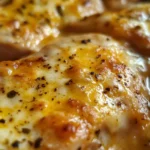 Gratinierte Hähnchenbrust in pikanter Pfeffersauce
