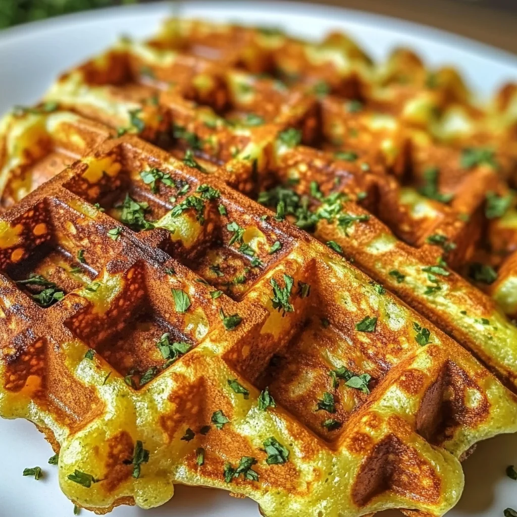 Herzhafte Cheddar-Kräuter-Waffeln: Unwiderstehlich lecker!