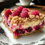 Himbeerkäsekuchen mit knusprigen Streuseln
