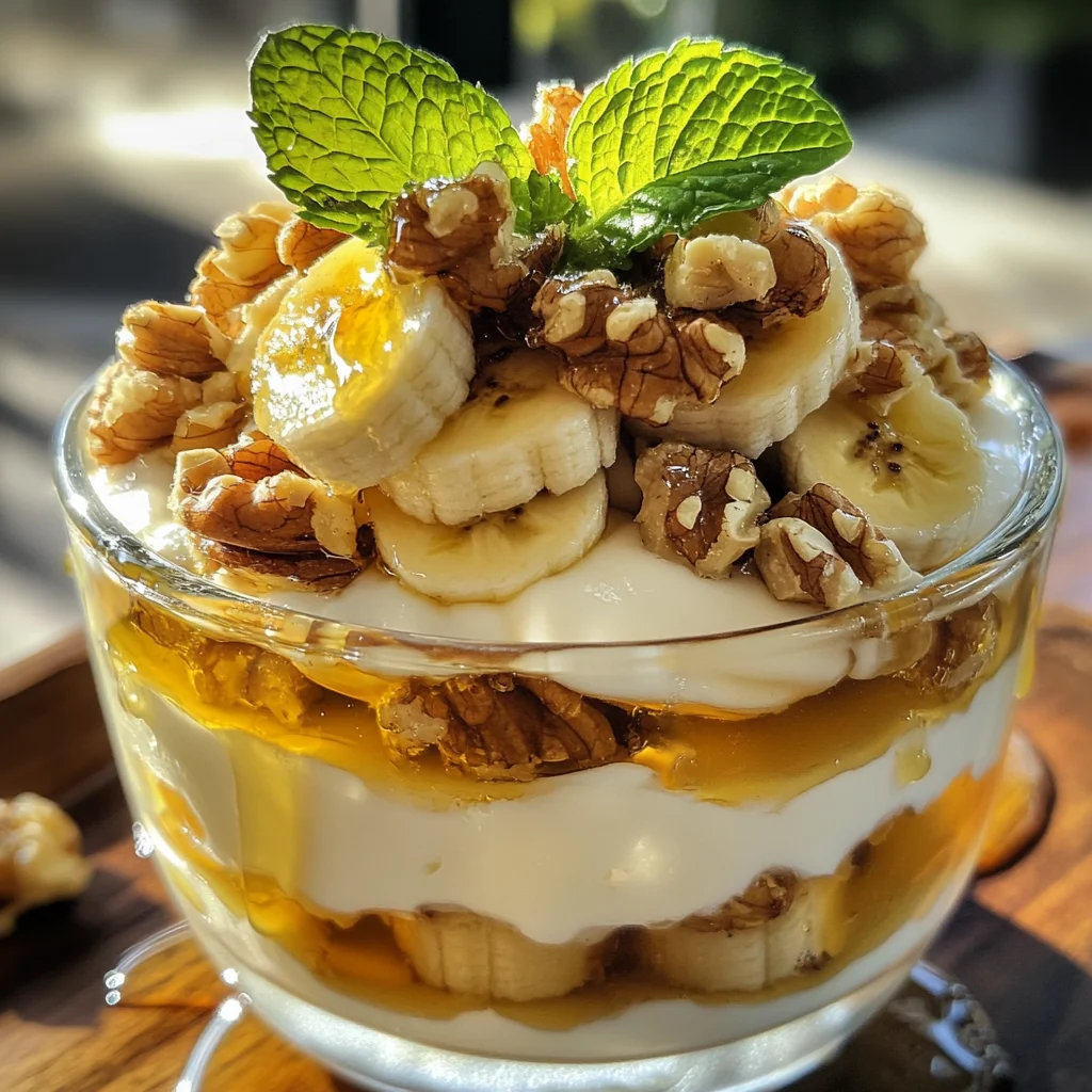 Joghurt mit Honig, Banane und Walnüssen: Genuss erleben!