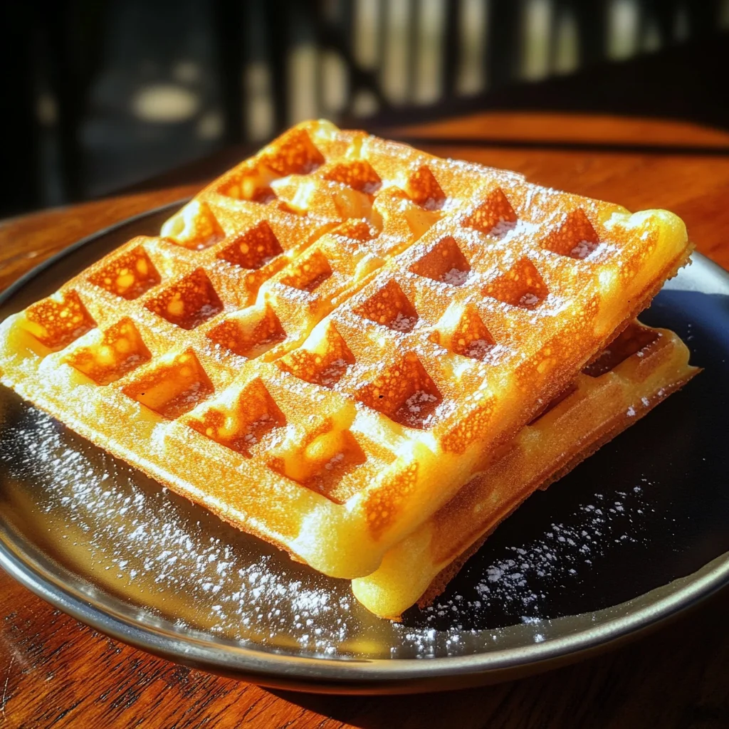 Knusprige Hefewaffeln: Perfekt luftig & goldbraun!