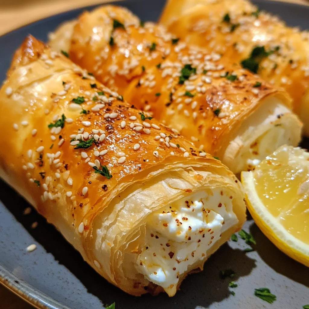 Knusprige Ofen-Feta-Röllchen für jeden Anlass
