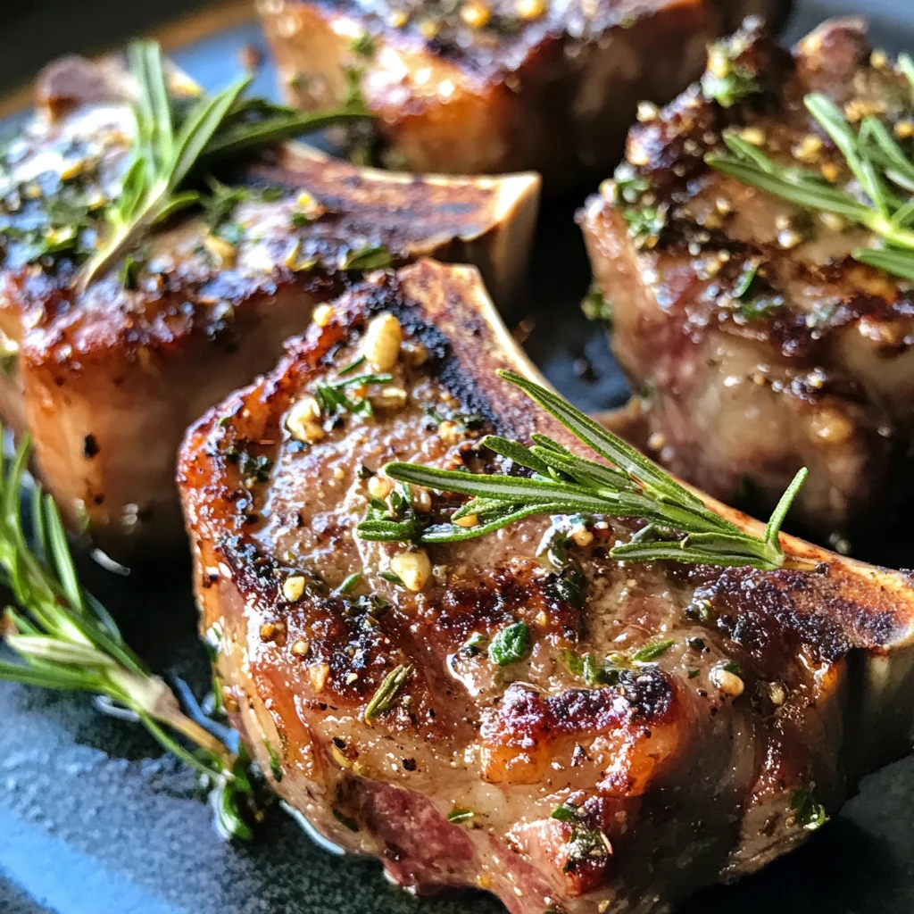 Lammkoteletts mit Knoblauch & Rosmarin: Ein Genuss!