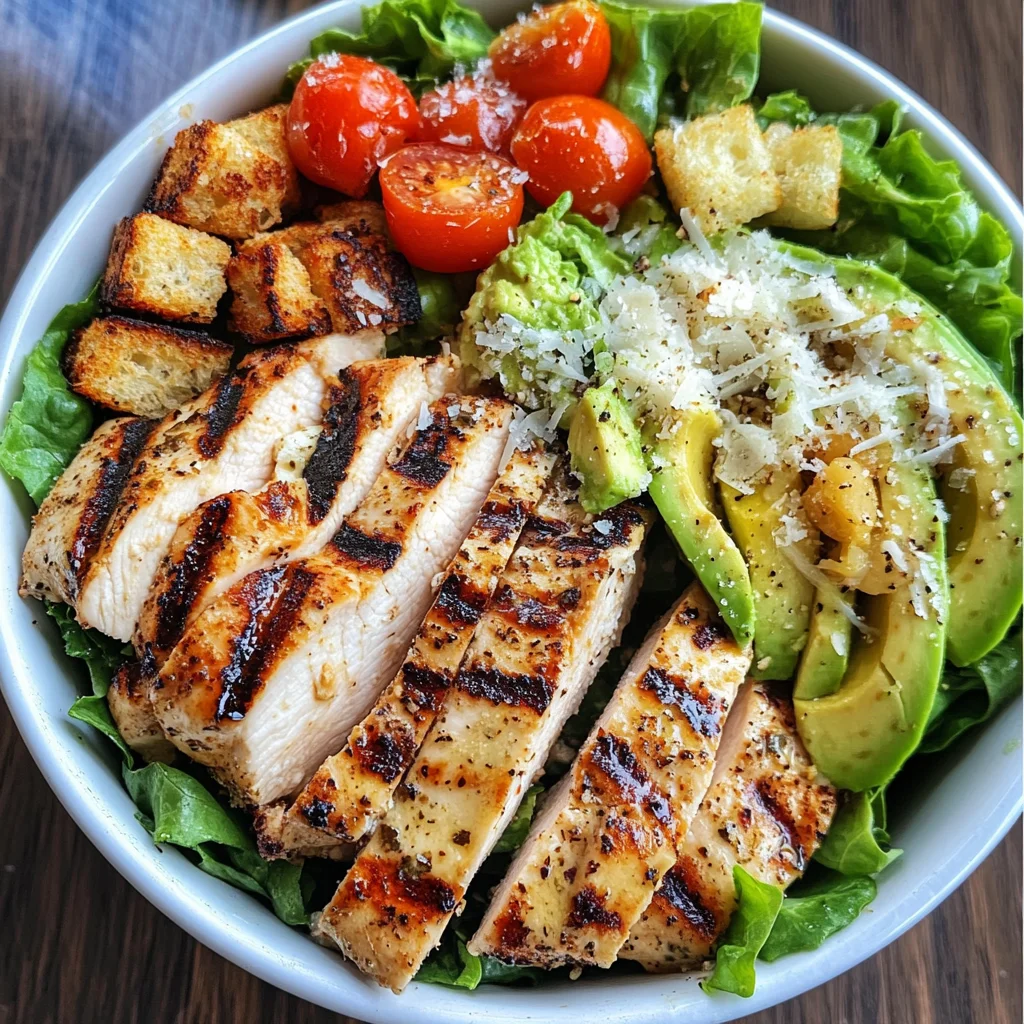 Leckere Caesar Hähnchen Bowl – Gesund und einfach zubereitet!