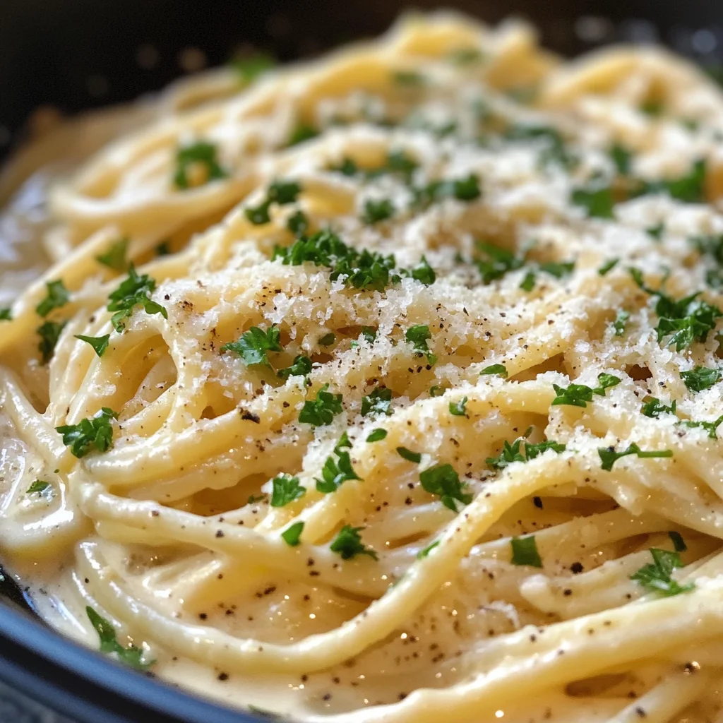 One Pot Cremige Knoblauch Pasta: Einfach, schnell & unwiderstehlich