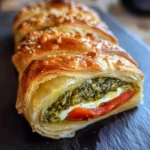 Pesto Schnecken mit Tomate und Mozzarella