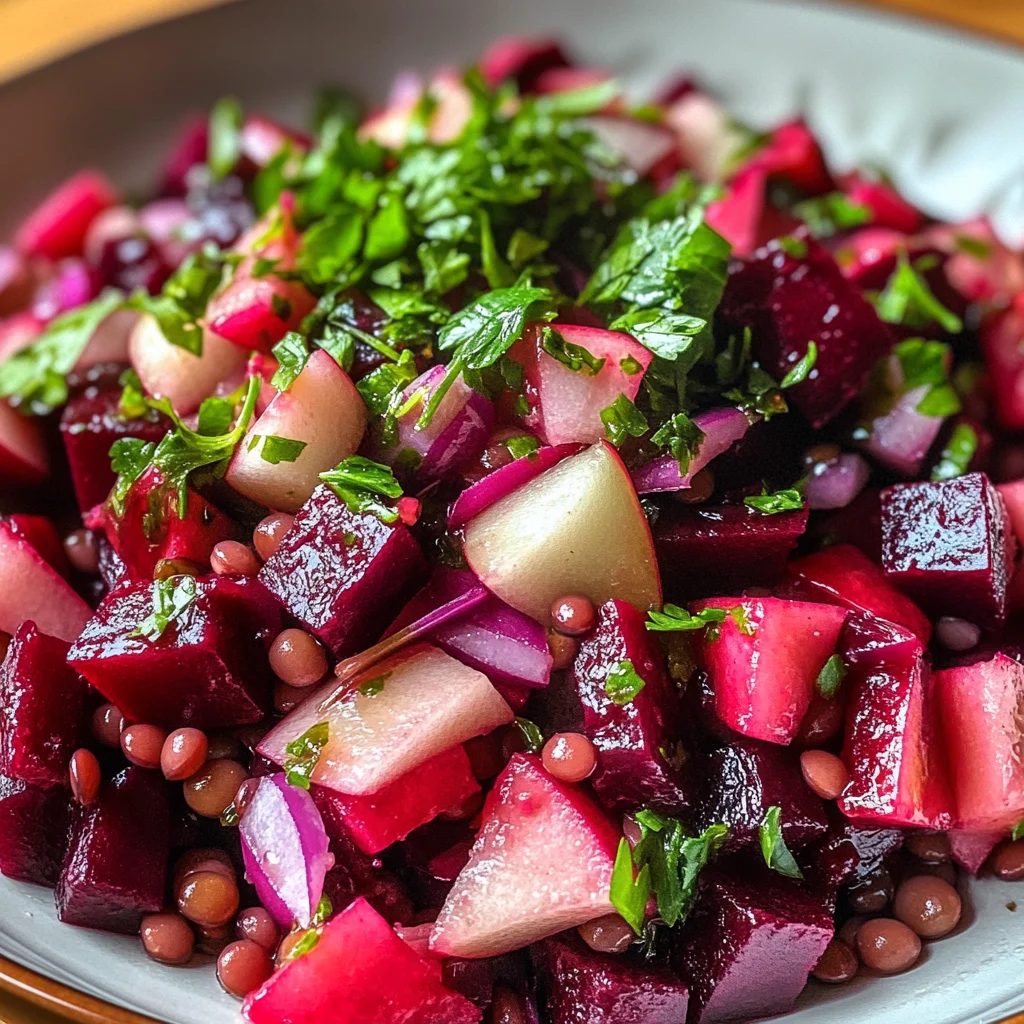 Rote Bete Linsen Salat