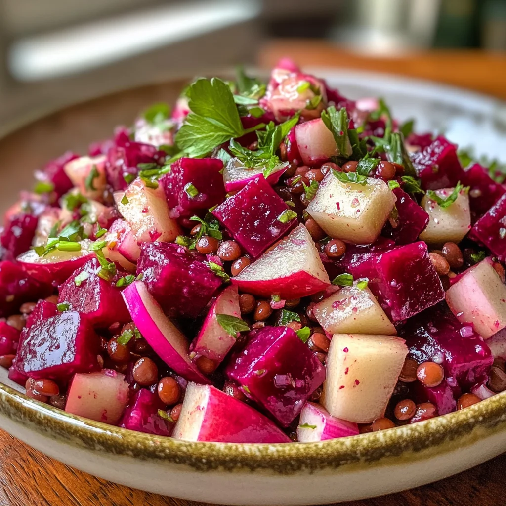 Rote Bete Linsen Salat