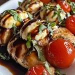 Saftige Balsamico Hähnchenbrust mit Mozzarella – Rezept