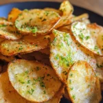 Scharfe Chili Limetten Chips aus der Heißluftfritteuse
