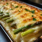 Spargelauflauf mit Sauce Hollandaise