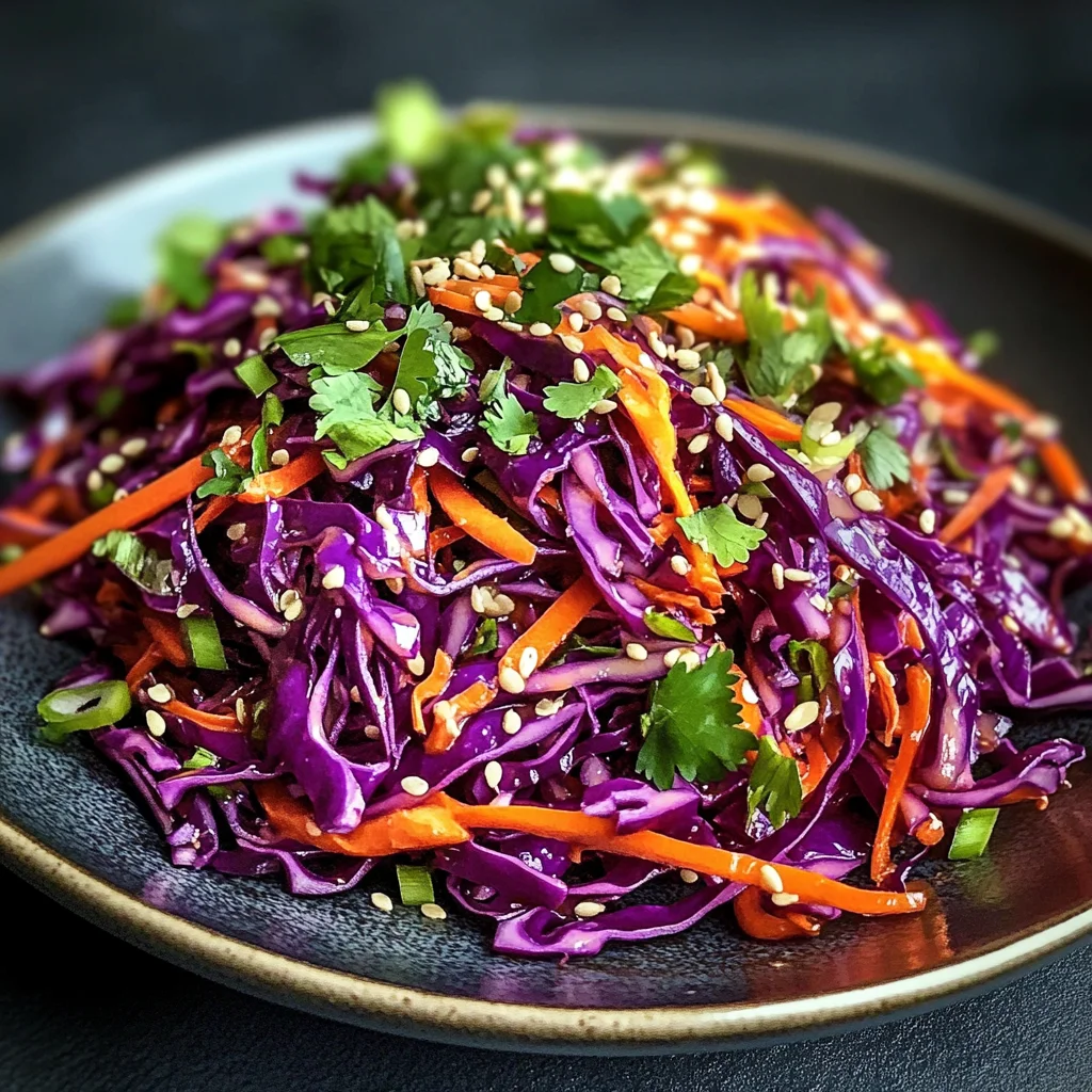 Thailändischer Rotkohlsalat – Frisch, Knackig & Exotisch