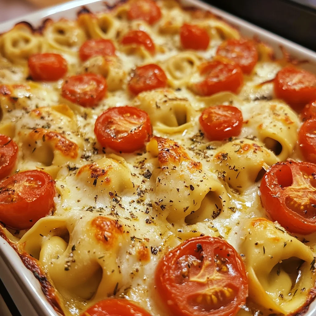 Tortellini-Auflauf mit Tomaten & Mozzarella