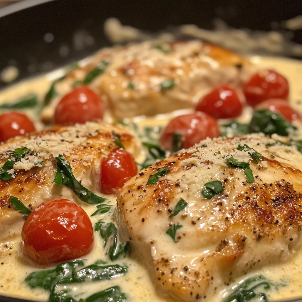 Toskanisches Sahne Hähnchen