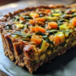Veganer Gemüsekuchen mit Kichererbsenmehl – Leicht & Lecker!