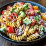 🥗 Leichter Nudelsalat mit Joghurt-Dressing